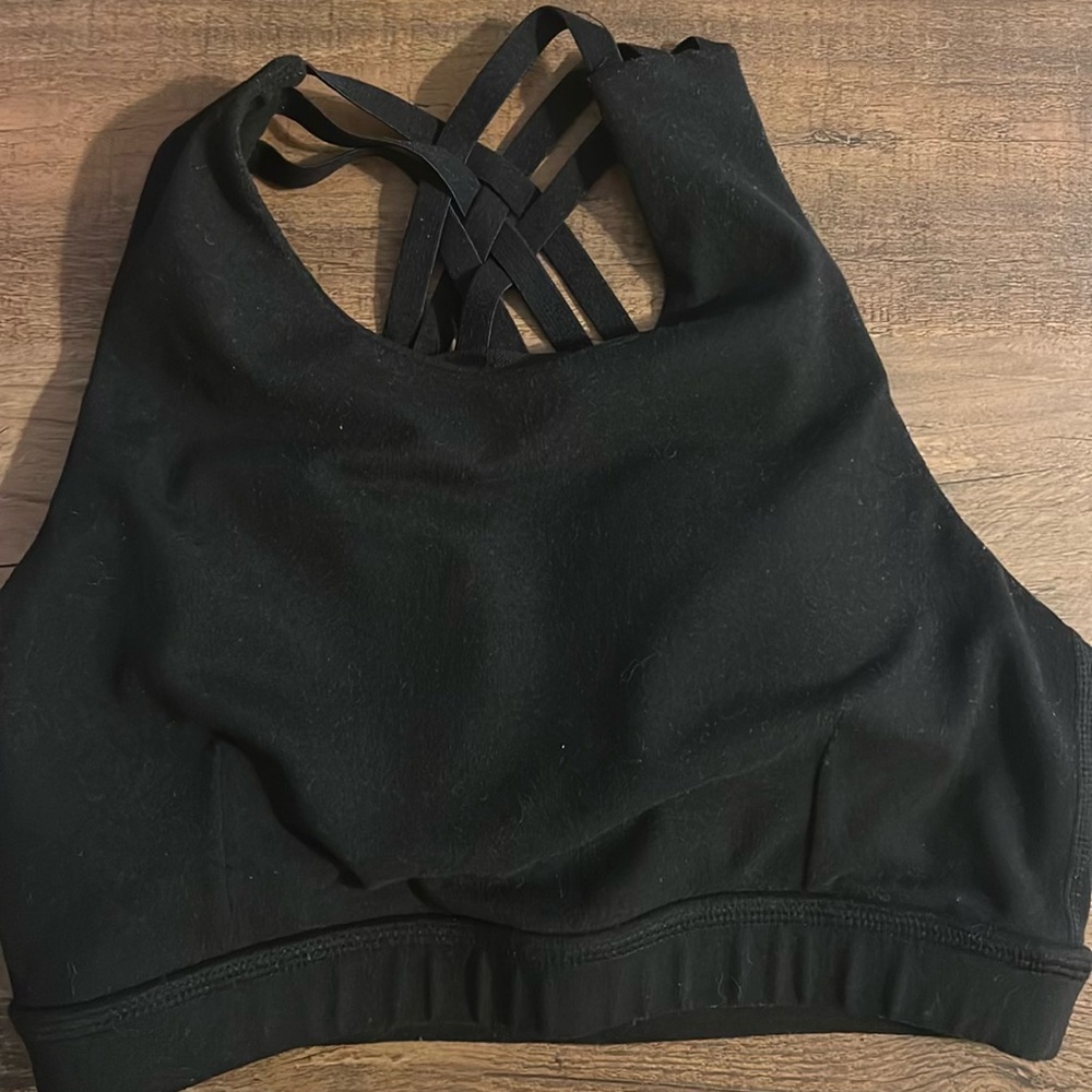 Strappy sports bra
